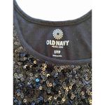 Old Navy  black sequined tank Photo 4