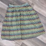 Modcloth  Daytime Dazzler Chevron Stripe A Line Skirt Pastel Multicolor Medium Photo 11