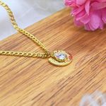 18k Gold Plated Horseshoe Necklace Photo 4