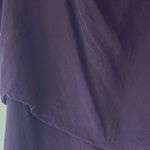 Maje Purple Silk Mini Cross Body V Neck Dress Epaulette side zip details Size 2 Photo 1