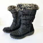 Spring Step  Womens Alpi-Tex Vanish Faux Fur Trim Black Snow‎ Boots Size 39 US 9 Photo 2
