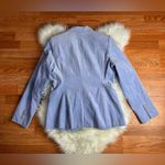 Share Vintage 90s Bloomingdale’s Baby Blue Corduroy Blazer Women’s 10P Tailored Photo 2