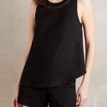 Elevenses ANTHROPOLOGIE  Black Santa Ana Romper Size Medium Photo 0