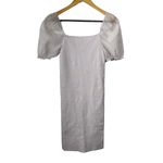 Mango NWT MNG Puff Sleeve Ribbed Bodycon Dress Size Medium Photo 1