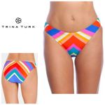 Trina Turk New. stripe bikini bottom. Size 4. Retail $89 Photo 1