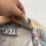 Y2K Keren Hart Medium Colorful Abstract Print Blazer Jacket Wearable Art‎ Funky Blue Photo 9