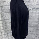 Karen Scott full zip sweater jacket Black Sz Large Photo 5