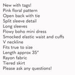 Lovestitch  Glenna Split Sleeves Floral Mini Boho Style Dress Photo 13