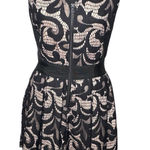 Sea New York Full Lace Front Zip Sleeveless Dress Size 8 Open Back Mini Dress Black Photo 0