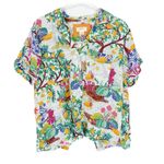 Anthropologie NWT  Maeve Classic Surf Shirt Linen Blend Lemons Size Small S NEW Photo 2