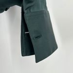 VTG Paris France Green Silk V Neck Long Sleeve Tie Waist Tunic Shirt Size 36 XS Photo 7