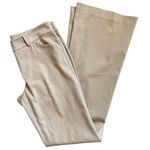 Theory  Mid-Rise Stretchy Flare Trousers Tan Size 4 Photo 6