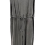 Z Supply Z Supply Gray Sleeveless Jumpsuit Drawstring Waist Cotton Blend Size M Lounge Photo 0
