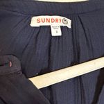 Sundry Women's Free Spirit Shirt in Navy Blouse Oversized Cotton Size 3 /β Large Photo 3