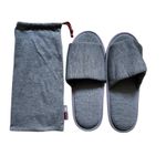 American Airlines Flagship Business First Class Nest Bedding Gray Slippers New Size undefined Photo 0