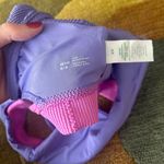 Aerie Like-New  Scoop Neck Purple Pink Cutout Bikini Swim Bathing Suit Top Medium Photo 3