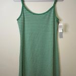 American Eagle NWT  green striped knit cami dress size large Photo 0