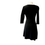 Premise  black stretch jersey knit dress size small Photo 4