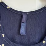 SKIMS  Cotton Rib Tank in Navy Daisy Print, Size Small Photo 4