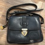 Vintage Genuine Leather Red Goose Crossbody Black Leather Bag Photo 0