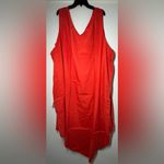 Universal Standard NWT Asymmetrical Orange Cupro Geneva Dress Women 4XL (7X) Photo 1