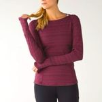 Lululemon  Kanto Catch Me Long Sleeve Wine Berry Photo 0