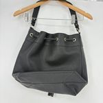 Imoshion Black Bucket Shoulder Bag / Purse Black Cutout Shoulder Bag Photo 5
