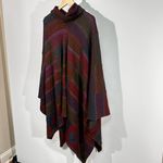 Handmade Millma Bolivia 100% Alpaca Wool Poncho Sweater Medium – Multicolor Geometric Photo 5