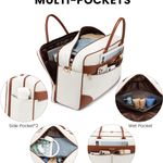 Weekender Travel Bag, Carry On Overnight Duffle Bag with Laptop Compartment, 4PCS Gym Duffel Bag for Women Photo 2