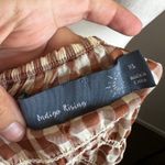 Brown Gingham Peasant‎ Top, Cottagecore Soft Girl Preppy Retro XL Photo 2