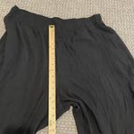 Gap  Pants Womens XL Wide Leg Pull On Stretch High Rise Beachy Coastal Black Pock Photo 6