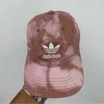 Adidas  Pink Embroidered Custom Bleach Splatter Dad Hat OS Photo 1