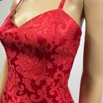 Jessica McClintock Gunne Sax  Red Fit and Flare Semi Formal Party Dress Juniors 7 Photo 11