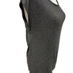 W118 By Walter Baker  Dark Gray Open-Back Capped Sleeves Top. Photo 4