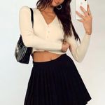 Princess Polly Pleated Skirt Black Photo 0