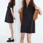 Madewell  Utility Popover Shirtdress Shirt Dress Denim Washed Black size Medium Photo 1