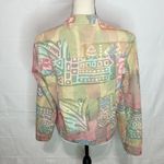 Orvis  Sz S Funky Pastels Cotton Short Jacket Blazer Photo 4