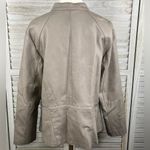 Alfani  Faux Leather Jacket Full Zip Taupe-XL Photo 2
