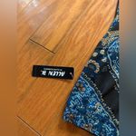 NWT Allen B by Allen Schwartz Womens Brown Blue Dress size Large Strapless‎ Photo 2