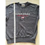 Savannah Georgia Sweatshirt Womens Small Gray‎ Travel Travel Embroiderey Coastal Gray Photo 7