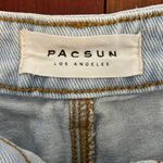 PacSun Blue Tie Dye High Rise Denim Shorts Size 26 Festival Spring Cutoff Grunge Photo 2