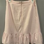 Draper James Pink Gingham Ruffle Skirt Photo 2