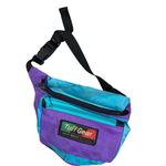 Tuffgear Vintage 90s  color block blue, purple and black Fanny pack 🔥 Photo 1