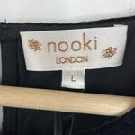 Nookie Nooki London Josie Printed Velvet Blouse Stars Print Long Sleeve pullover Large Photo 3