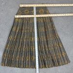 Calliope Vintage Jewel Damask Print Pleated Maxi Skirt Taupe 10 Tan Photo 11