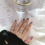 Boutique NEW Polished 18k White Gold Geometric‎ Ring Photo 9