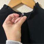 Boden Clara Jersey Knit Ruffle Shirt Dress in Black Photo 5