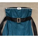 Teeze Me Vintage y2k Tube Top Teal Party Cocktail Mini Dress 5 Photo 0