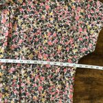 Nine West Pink and Green Puff Sleeve Button Down Blouse Photo 8