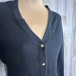 Lilly Pulitzer Cardigan S | Black & Gold Buttons | Silk Blend | MSRP $128 Photo 1